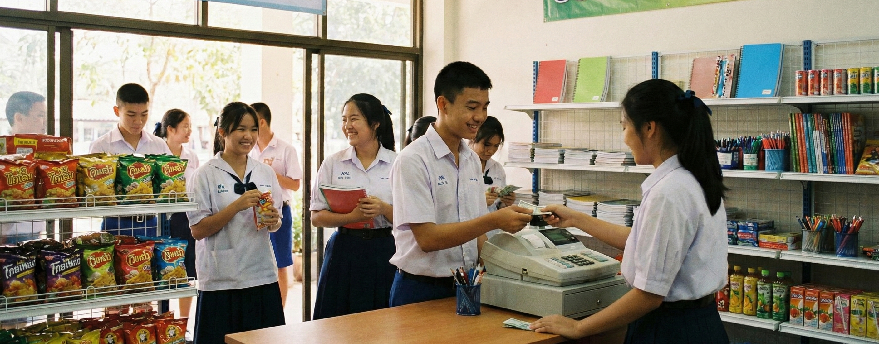แบนเนอร์ระบบสหกรณ์โรงเรียนบ้านค้อเขียวพิทยาภูมิ